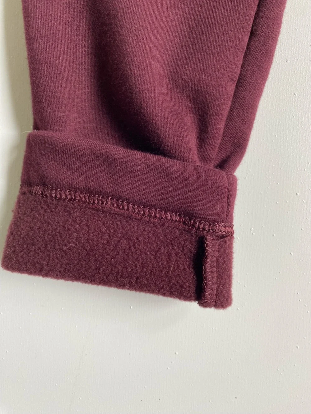 Old Navy Burgundy Maroon Fleece Lined Stretch Leggings XS